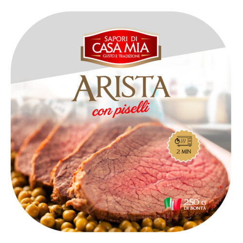 Arista di maiale con piselli