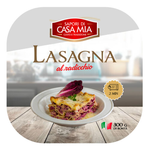 Lasagna radicchio e speck