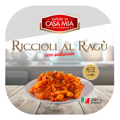 Riccioli con ragù di salsiccia