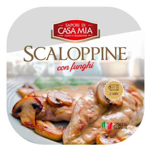 Bocconcini di manzo scaloppati ai funghi