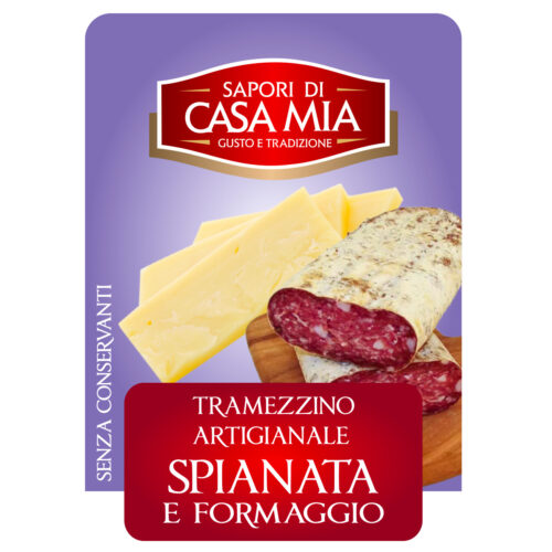 Spianata piccante, formaggio e maionese