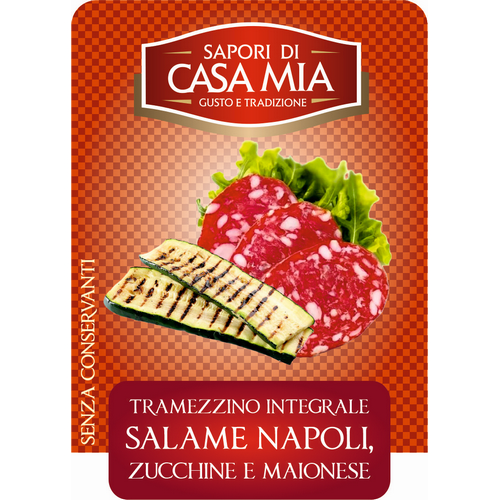 Integrale salame napoli, zucchine e maionese