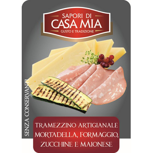 Mortadella, formaggio, zucchine e maionese