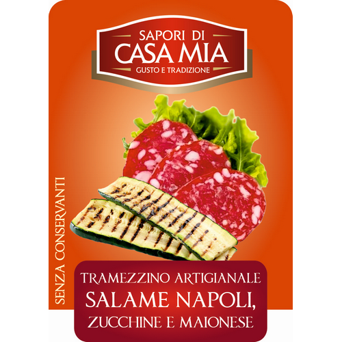 Salame napoli, zucchine e maionese