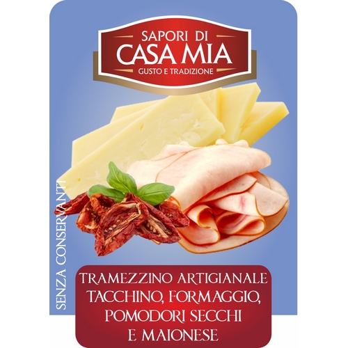 Tacchino, formaggio, pomodori secchi e maionese