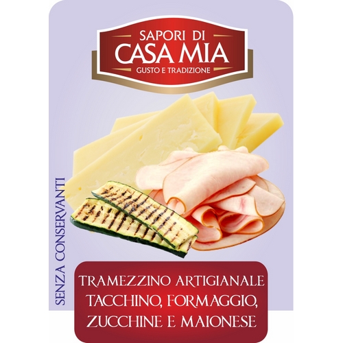 Tacchino, formaggio, zucchine e maionese